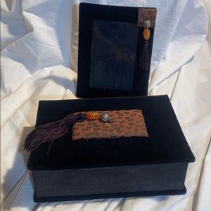 New Ali Khan Decorative Velvet Box and Frame